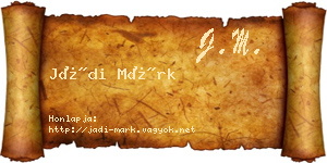 Jádi Márk névjegykártya