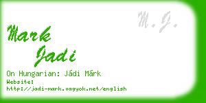 mark jadi business card